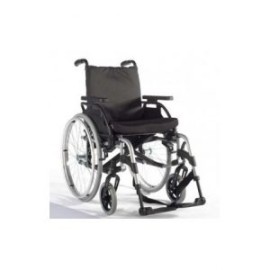 SILLA DE RUEDAS DE ALUMINIO DE 40.5 CM ROJO MOD. BASIX 2