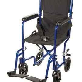 SILLA DE TRASLADO 710 ALUMINIO AZUL